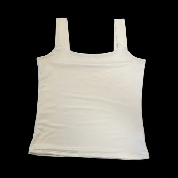 The Workshop Tank Top Bundle Size Large Pink And White Square Neckline Stretch - Picture 6 of 14